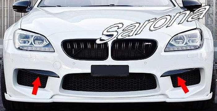 Custom BMW 6 Series  Coupe, Convertible & Sedan Front Lip/Splitter (2012 - 2019) - $299.00 (Part #BM-085-FA)